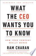 Libro What the CEO Wants You To Know, Expanded and Updated
